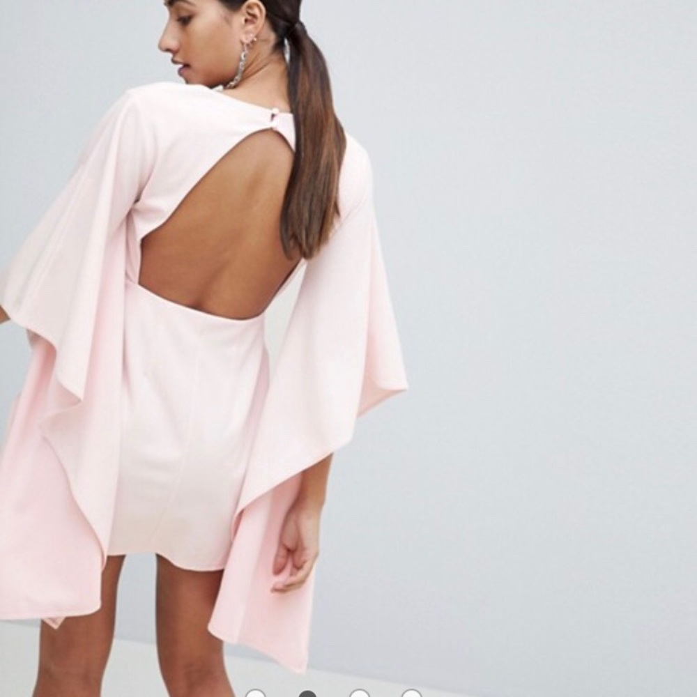 ASOS crepe kimono sleeve mini dress